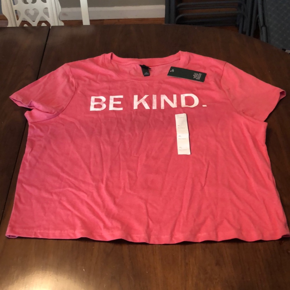 Wild Fable Pink short sleeve crop top